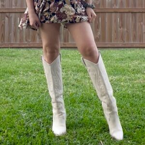 Lasso Steve Madden Ivory Heeled lasso /laso Cowboy Boots